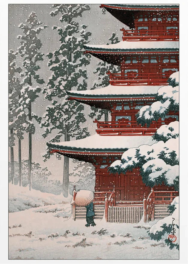 Mount Fuji & Cherry Blossom Canvas Wall Art Print – Unframed