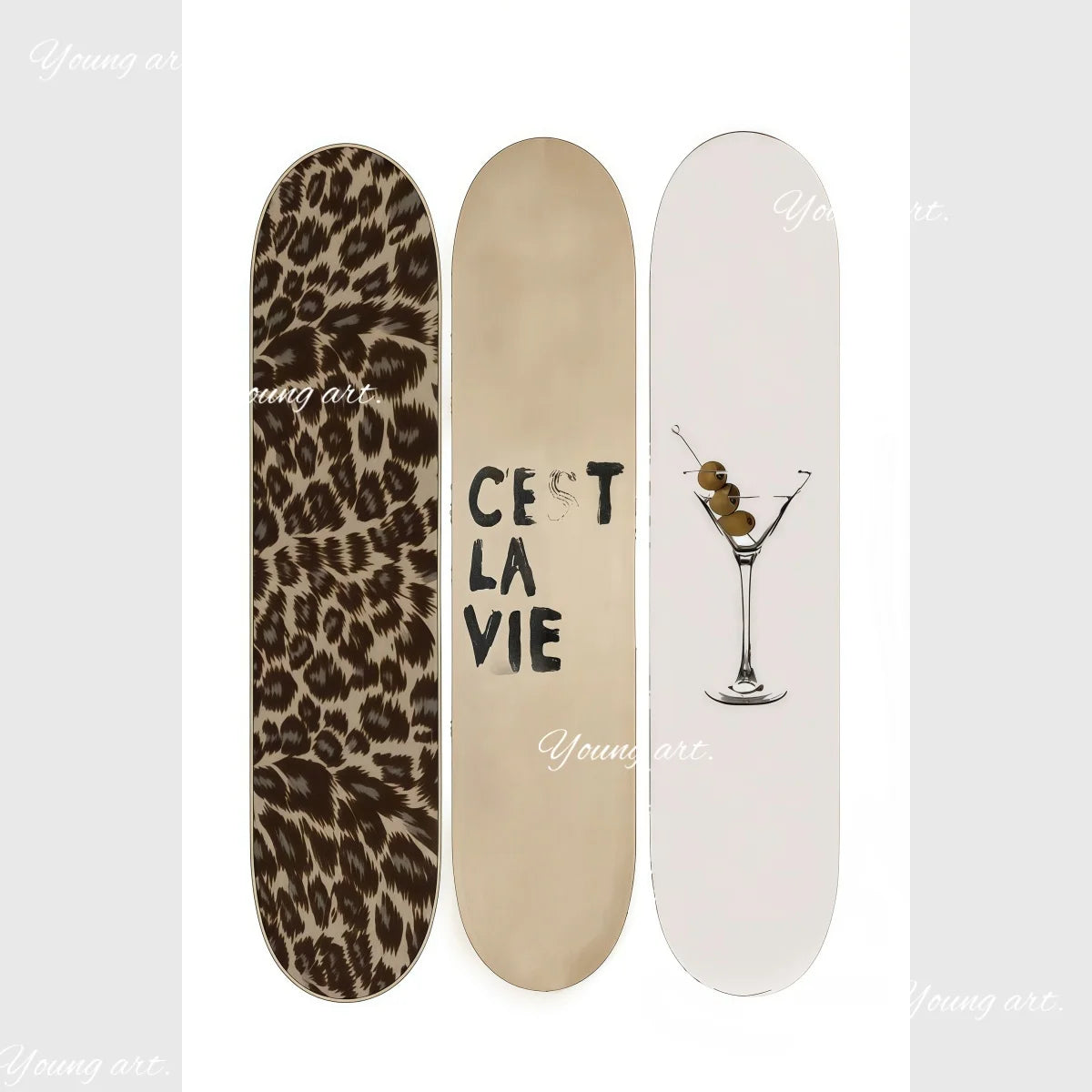 Retro Leopard & Cheetah Abstract Wall Art – Y2K Canvas Prints