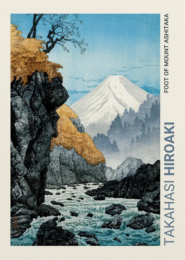 Mount Fuji & Cherry Blossom Canvas Wall Art Print – Unframed