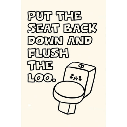 Funny Duck Toilet Paper Bathroom Wall Art – Humorous Canvas Print