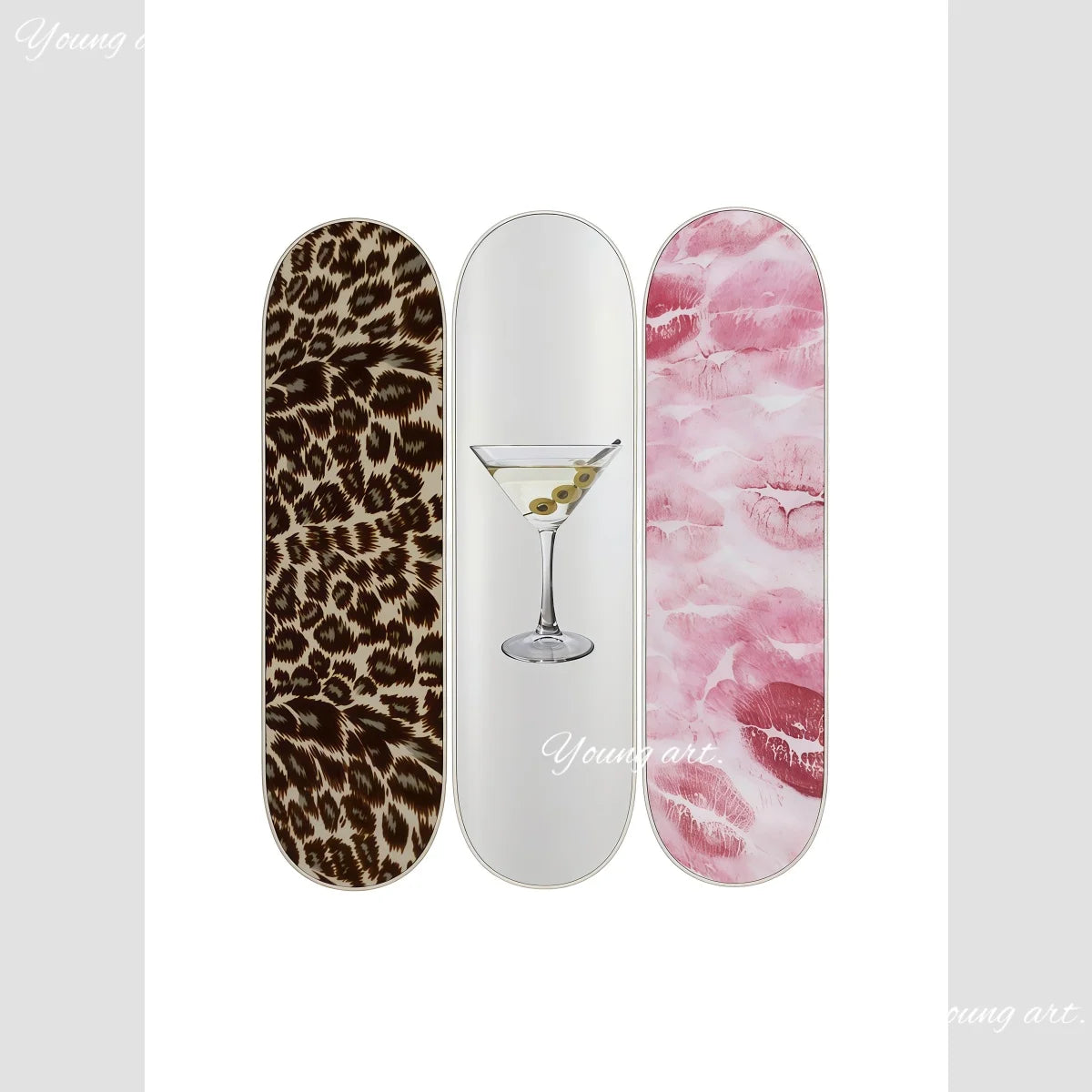 Retro Leopard & Cheetah Abstract Wall Art – Y2K Canvas Prints