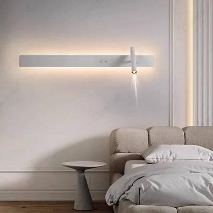 Minimalist LED Strip Wall Sconce – Black or White, 60cm/90cm