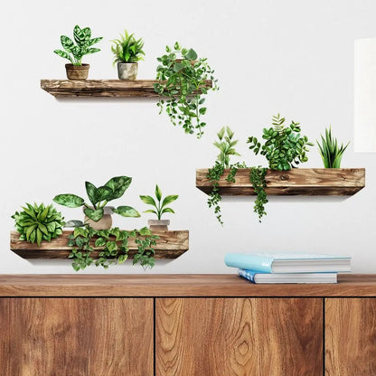 Potted Plant Wall Stickers – Decorative Plant Decals