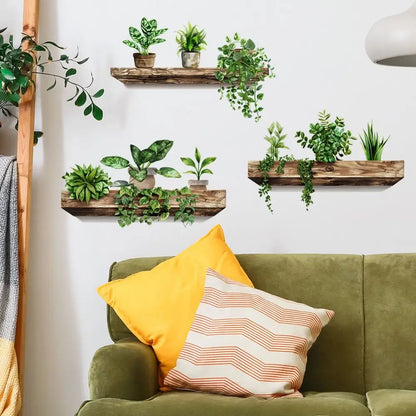 Potted Plant Wall Stickers – Decorative Plant Decals