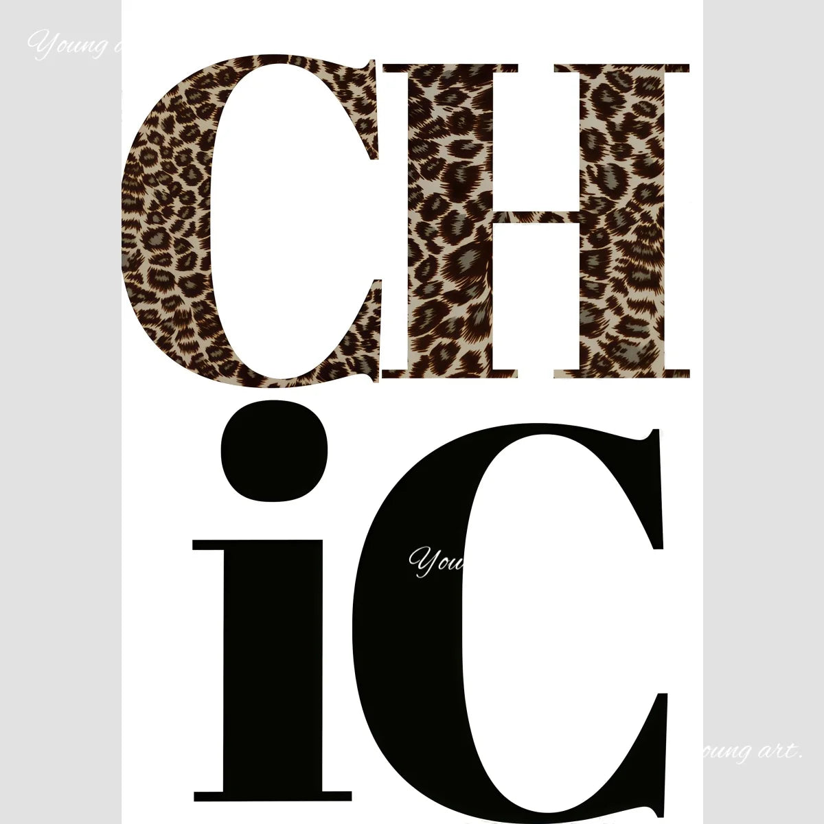Retro Leopard & Cheetah Abstract Wall Art – Y2K Canvas Prints