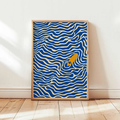 Japanese Crane & Cloud Canvas Wall Art – Vintage-Style Unframed Print