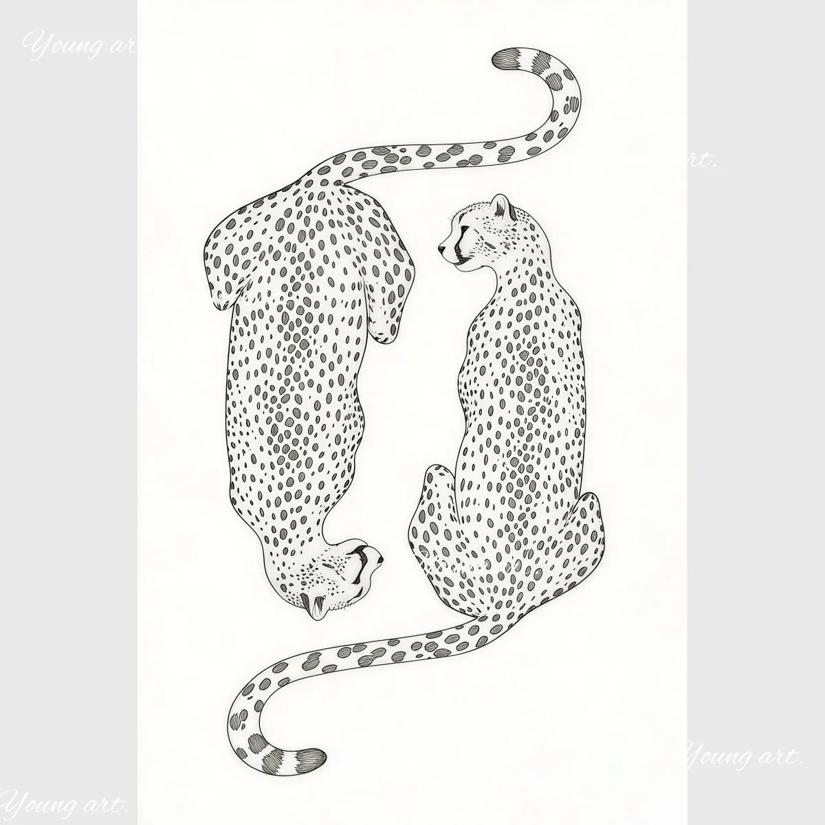 Retro Leopard & Cheetah Abstract Wall Art – Y2K Canvas Prints