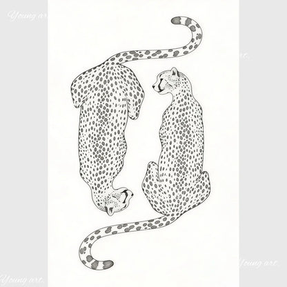 Retro Leopard & Cheetah Abstract Wall Art – Y2K Canvas Prints