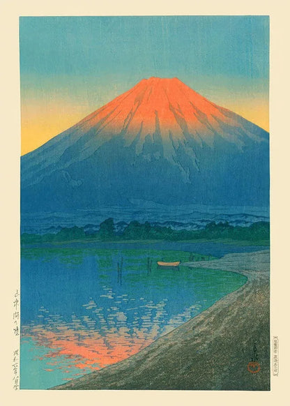 Japanese Landscape Canvas Wall Art Prints – Tree-Lined Road, Unframed