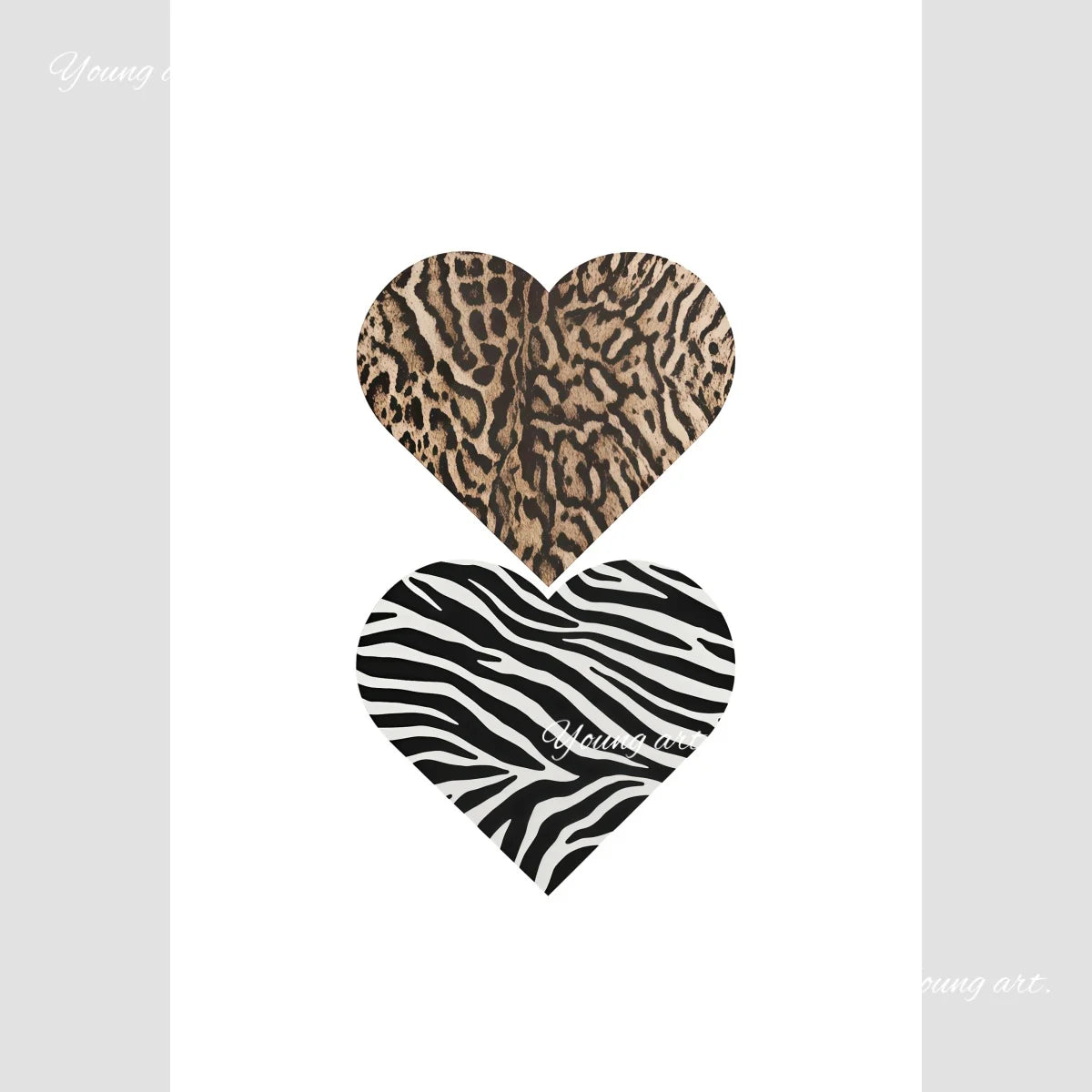 Retro Leopard & Cheetah Abstract Wall Art – Y2K Canvas Prints