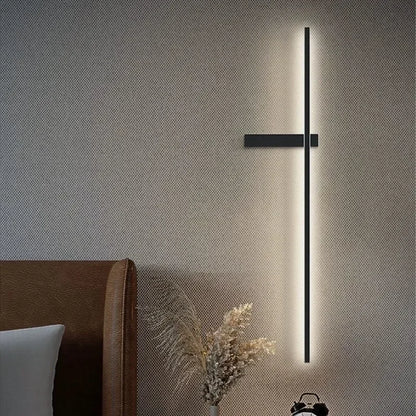 Modern Minimalist LED Wall Light – Warm or 3-Color Dimming, 60–100cm