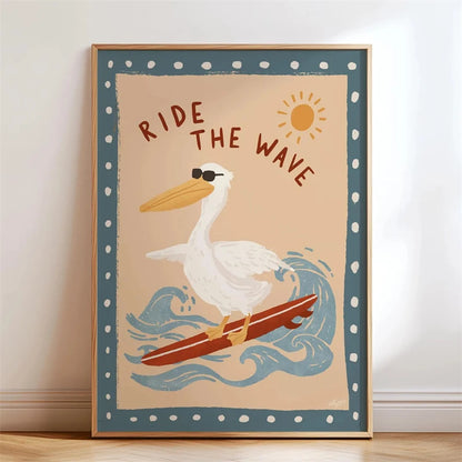 Skateboarding Dachshund Canvas Wall Art Print – Unframed