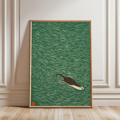 Japanese Crane & Cloud Canvas Wall Art – Vintage-Style Unframed Print
