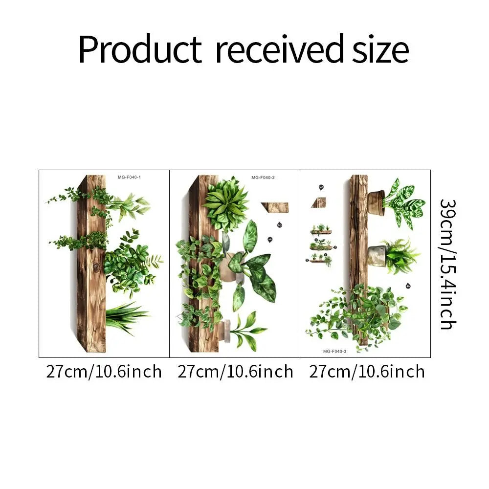 Potted Plant Wall Stickers – Decorative Plant Decals