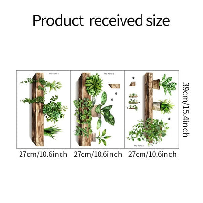 Potted Plant Wall Stickers – Decorative Plant Decals