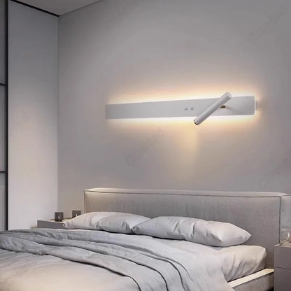 Minimalist LED Strip Wall Sconce – Black or White, 60cm/90cm