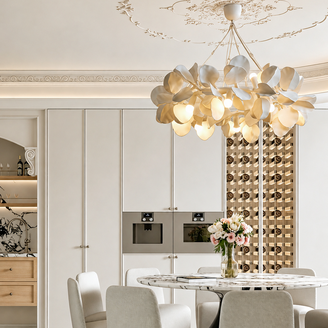 Sculpted Petal Chandelier