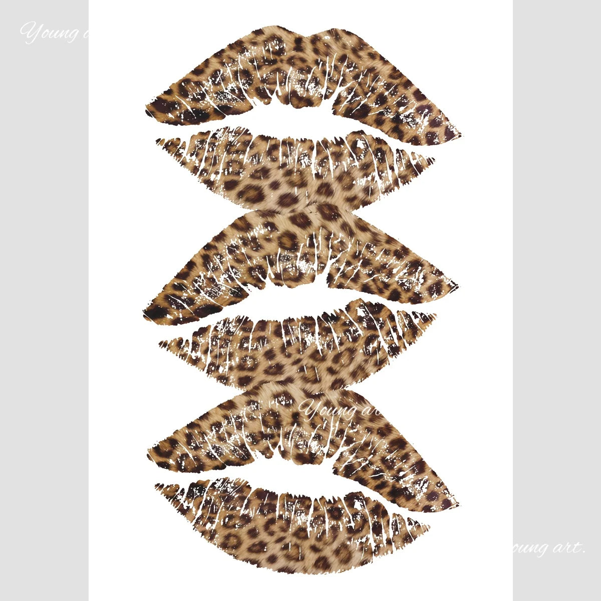 Retro Leopard & Cheetah Abstract Wall Art – Y2K Canvas Prints
