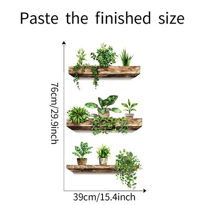 Potted Plant Wall Stickers – Decorative Plant Decals
