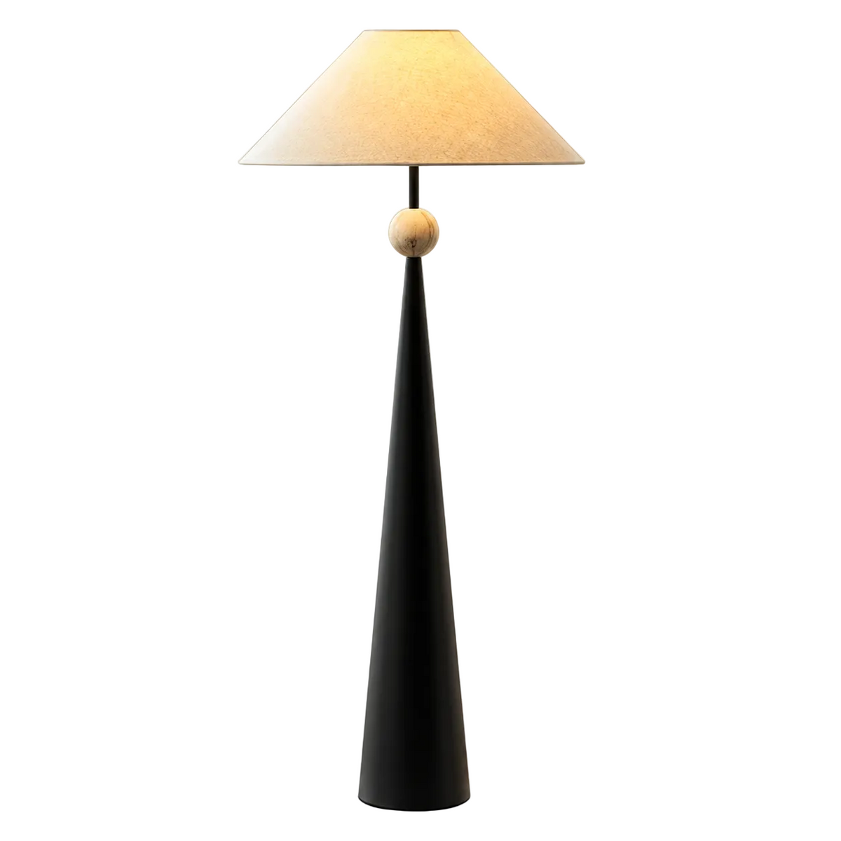 Spire Linen Floor Lamp