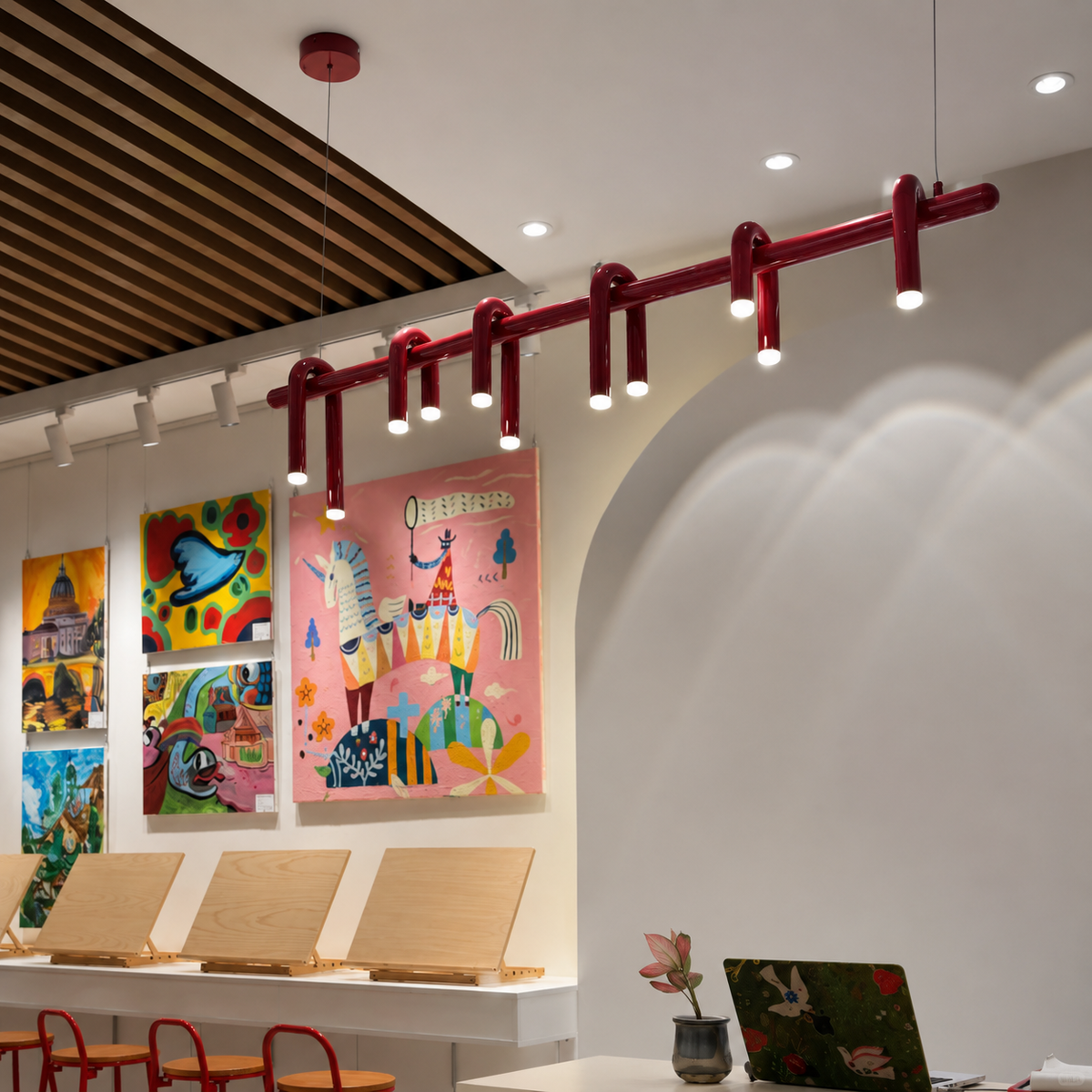 U-Loop Linear Pendant Light