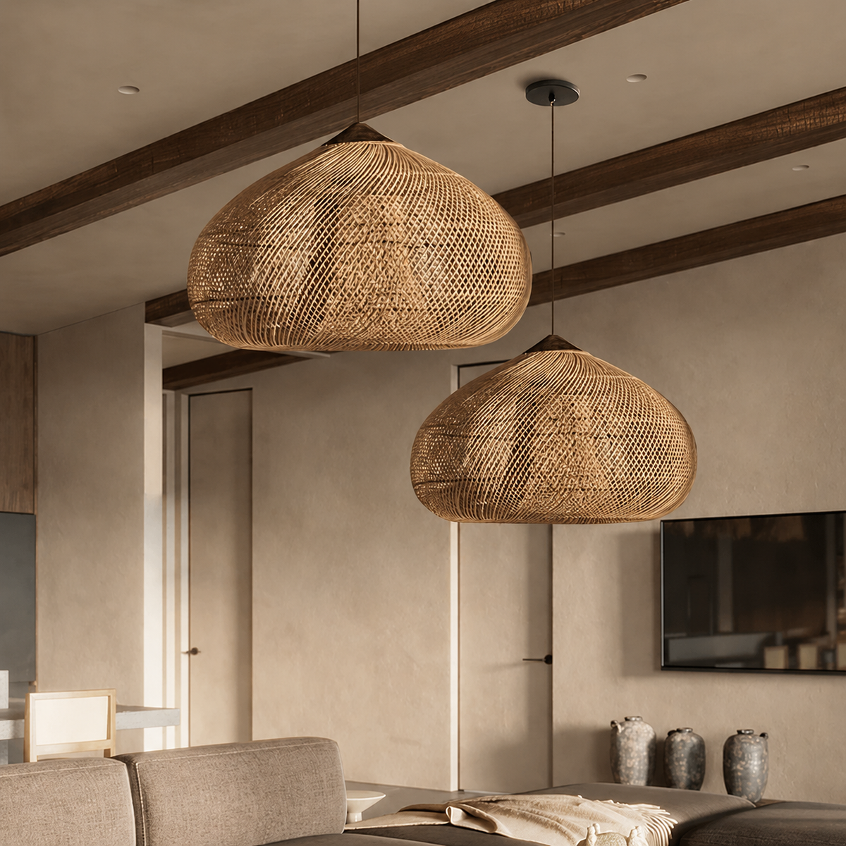 Wabi Rattan Pendant Light