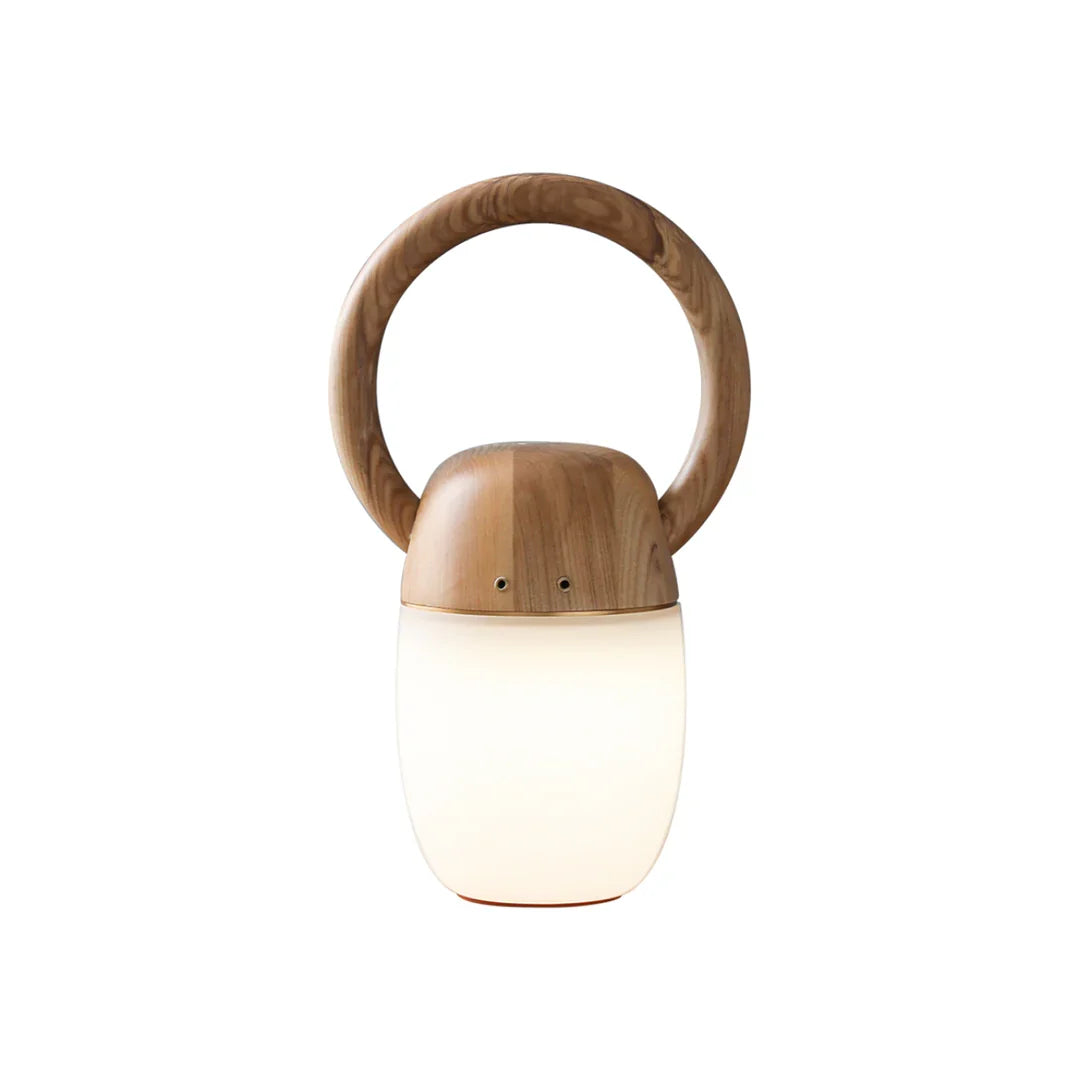 Ring Handle Wood Lantern
