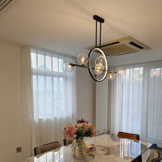 Cove Glass Bubble Ring Chandelier