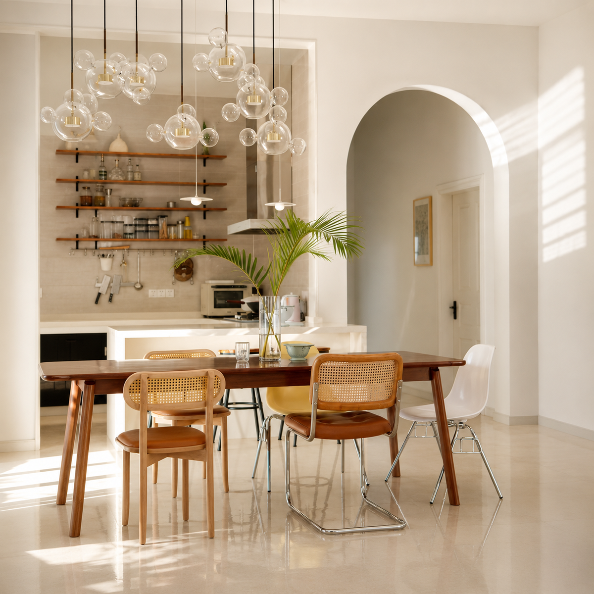 Cove Bubble Linear Chandelier