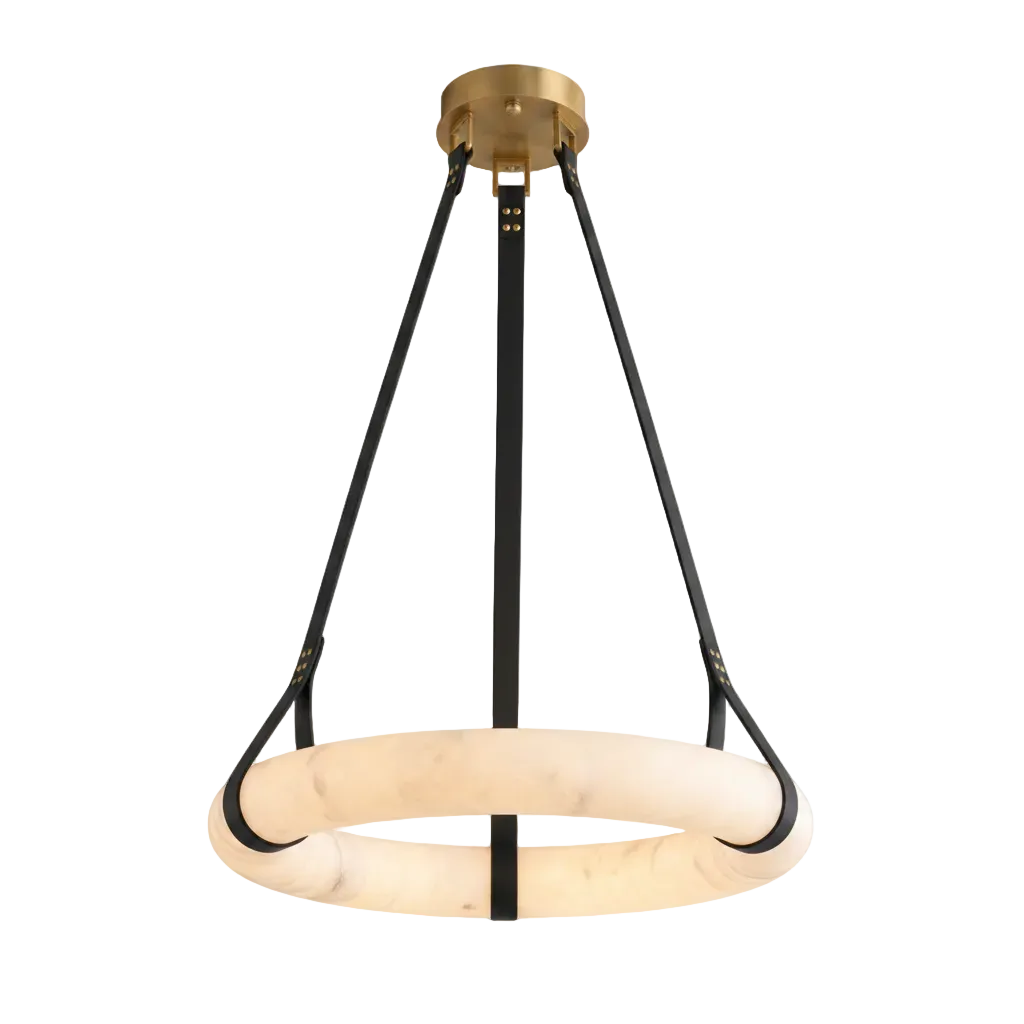 Oslo Alabaster Ring Chandelier