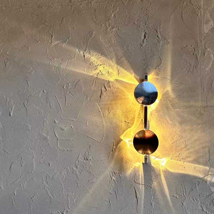 Chrome Double-Head Wall Sconce