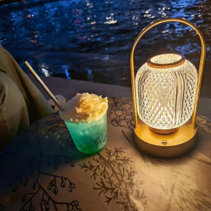 Crystal Portable Table Lantern