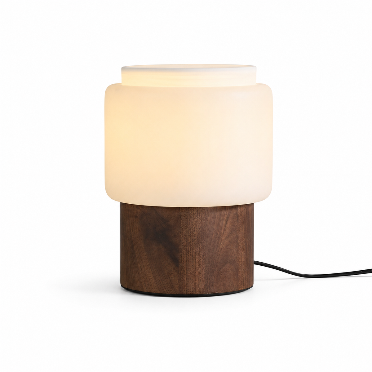 Noma Alabaster Walnut Table Lamp