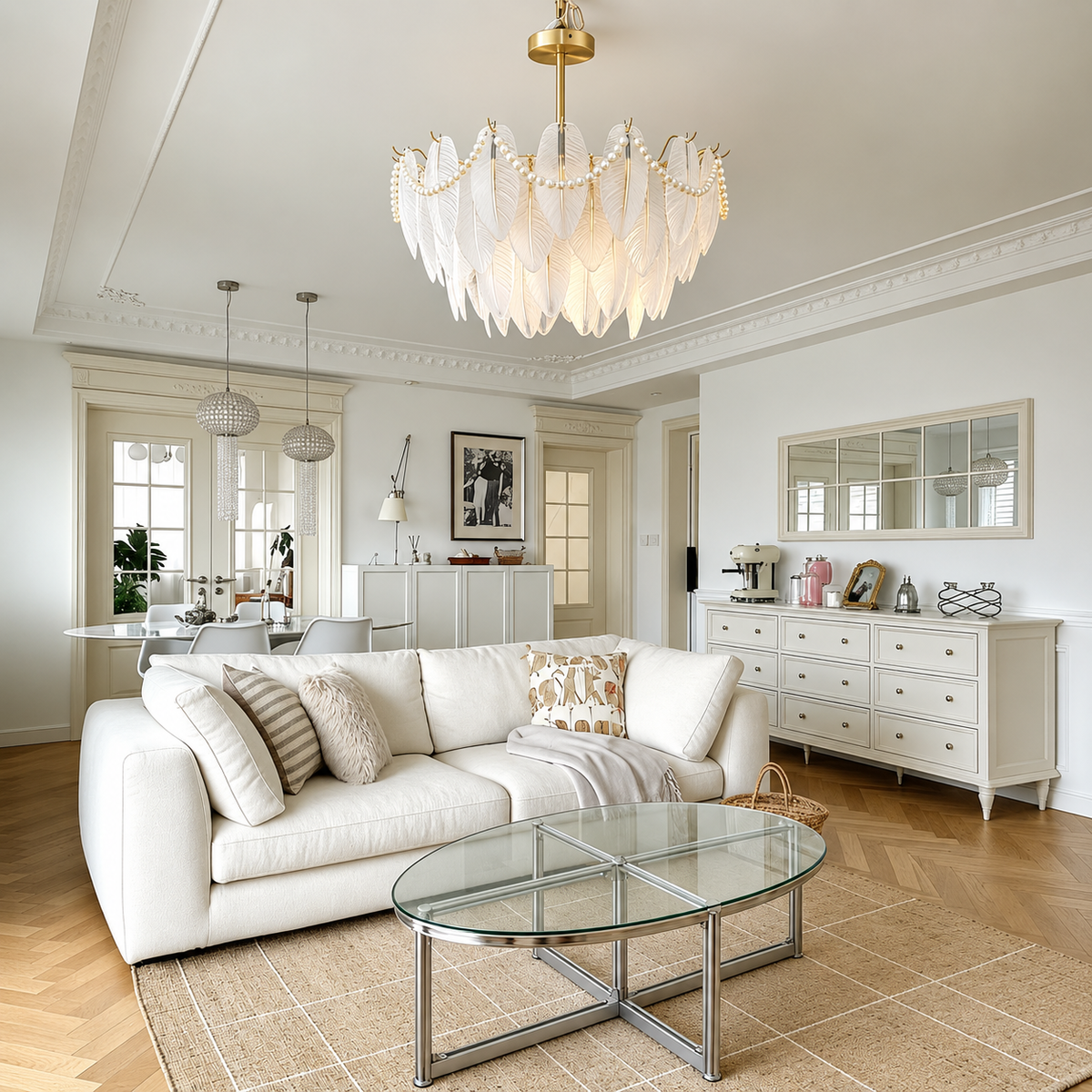 Plume Pearl Chandelier