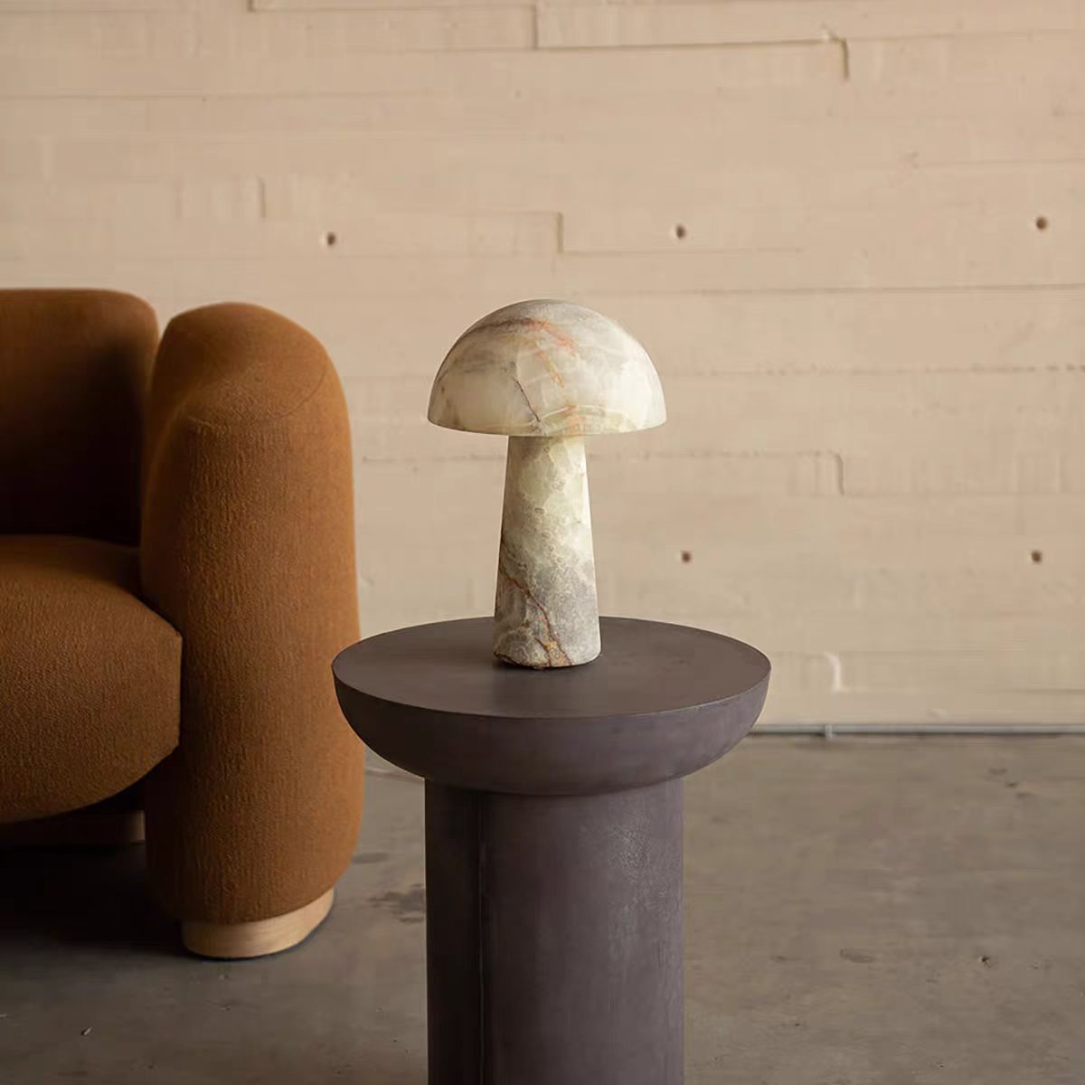 Mushroom Alabaster Table Lamp