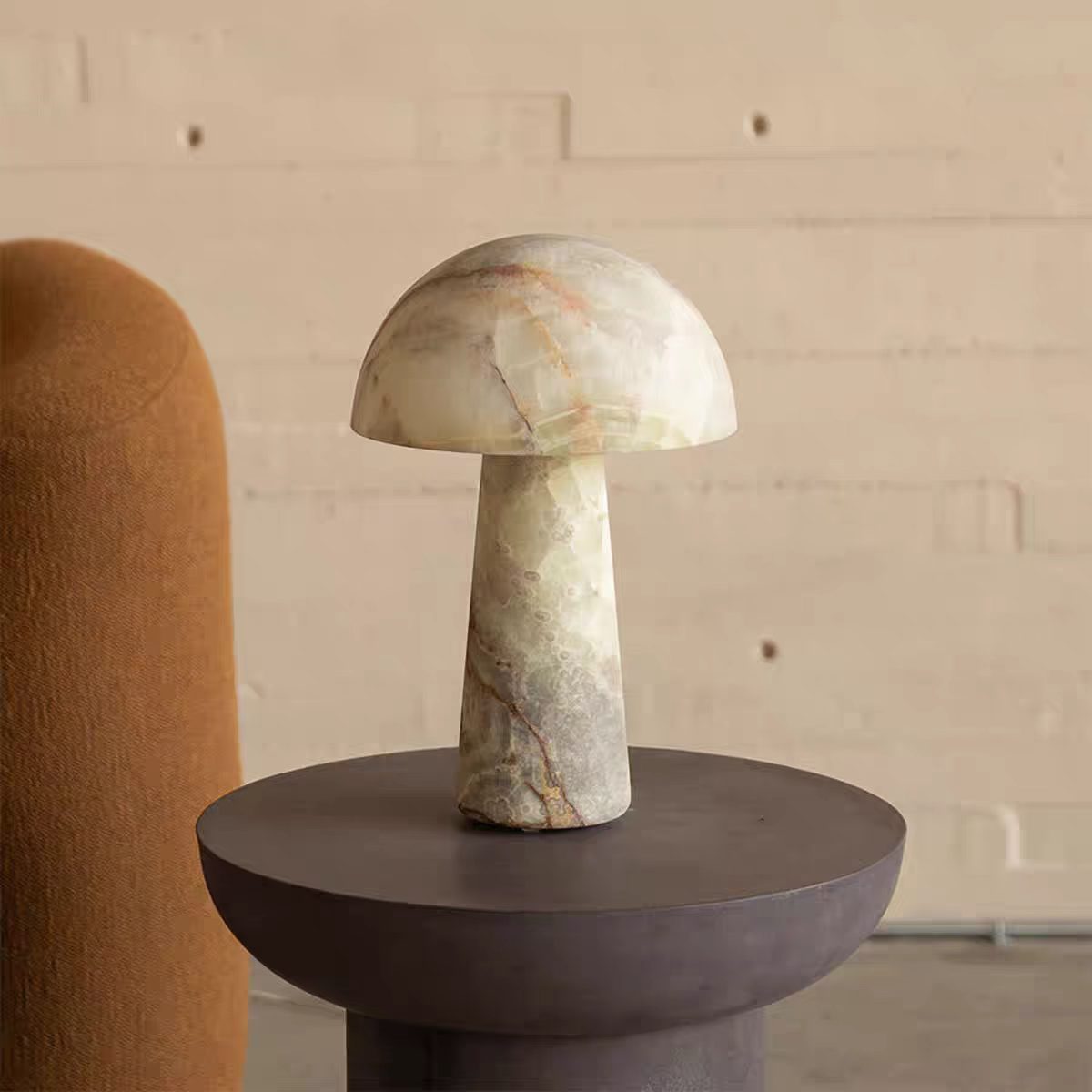 Mushroom Alabaster Table Lamp