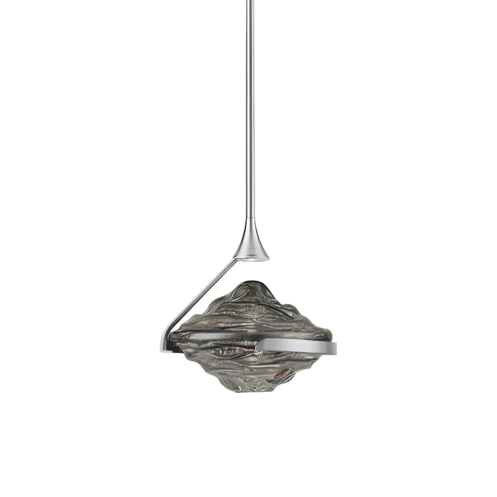 Sculptural Glass Pendant Light