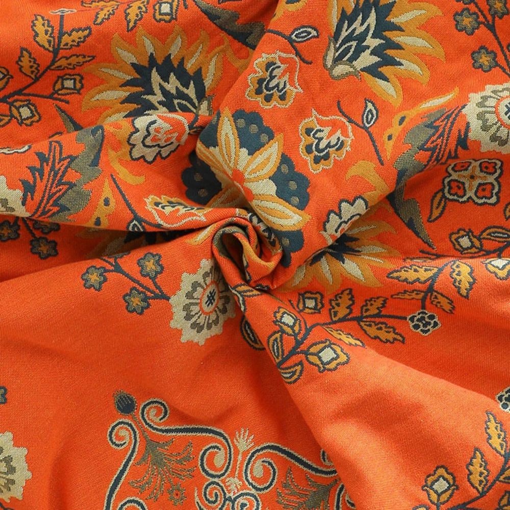Reversible Cotton Fringe Throw