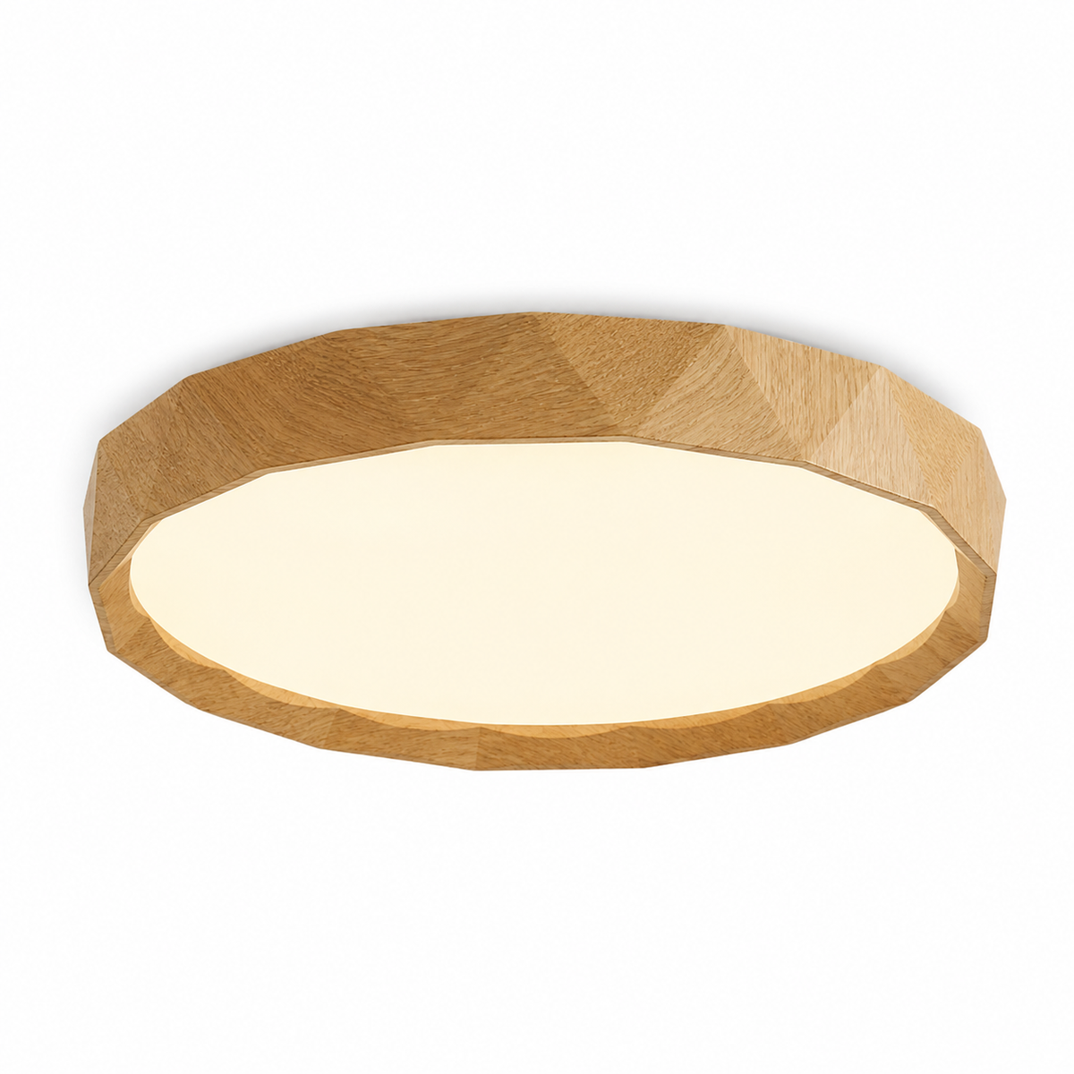 Wabi-Sabi Wood Flush Mount