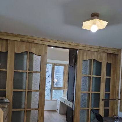 Wabi Wood Cap Flush Mount
