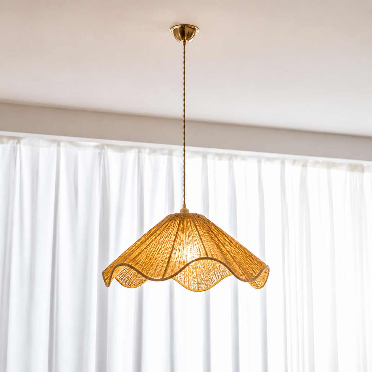 Soleil Wheat Wave Pendant