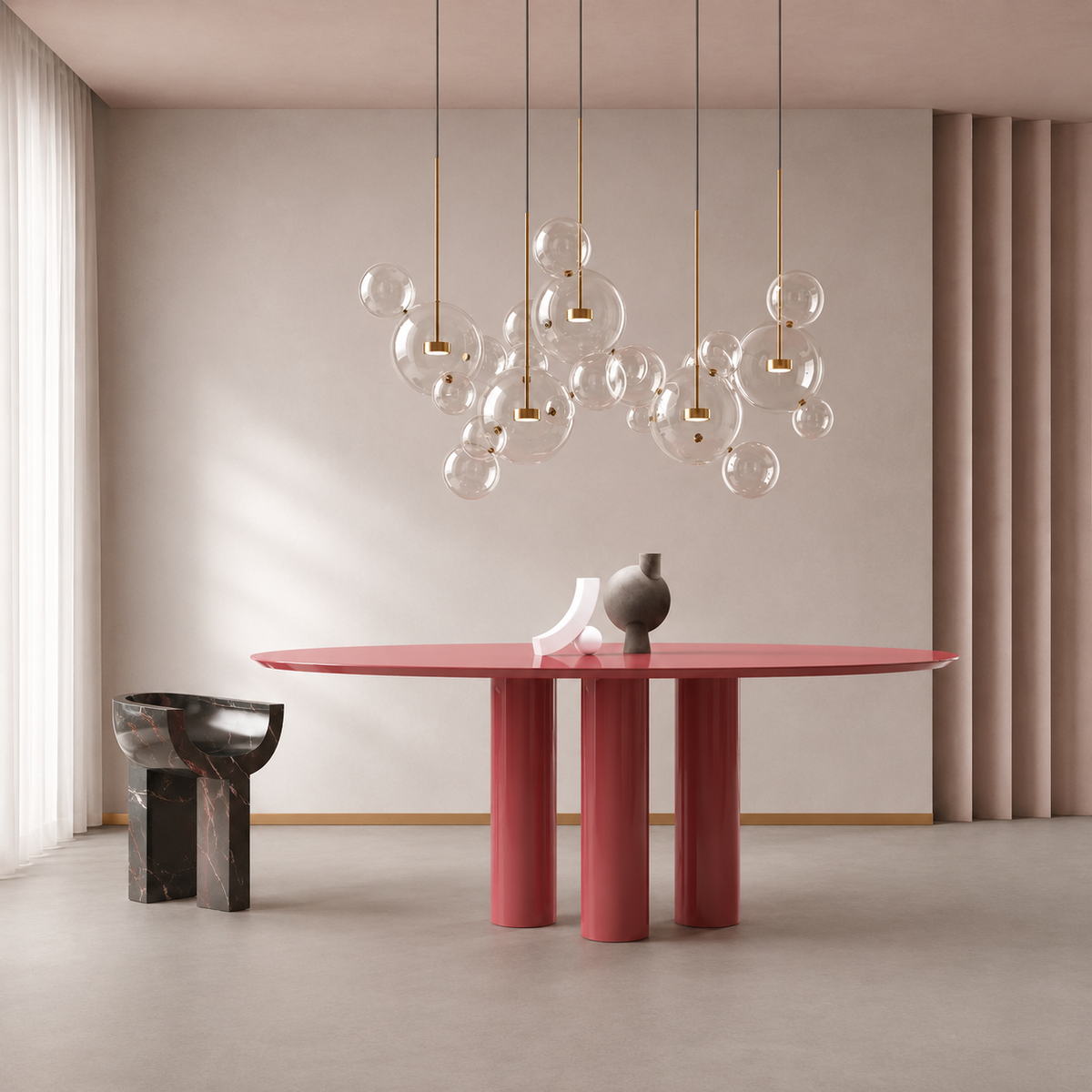 Cove Bubble Linear Chandelier