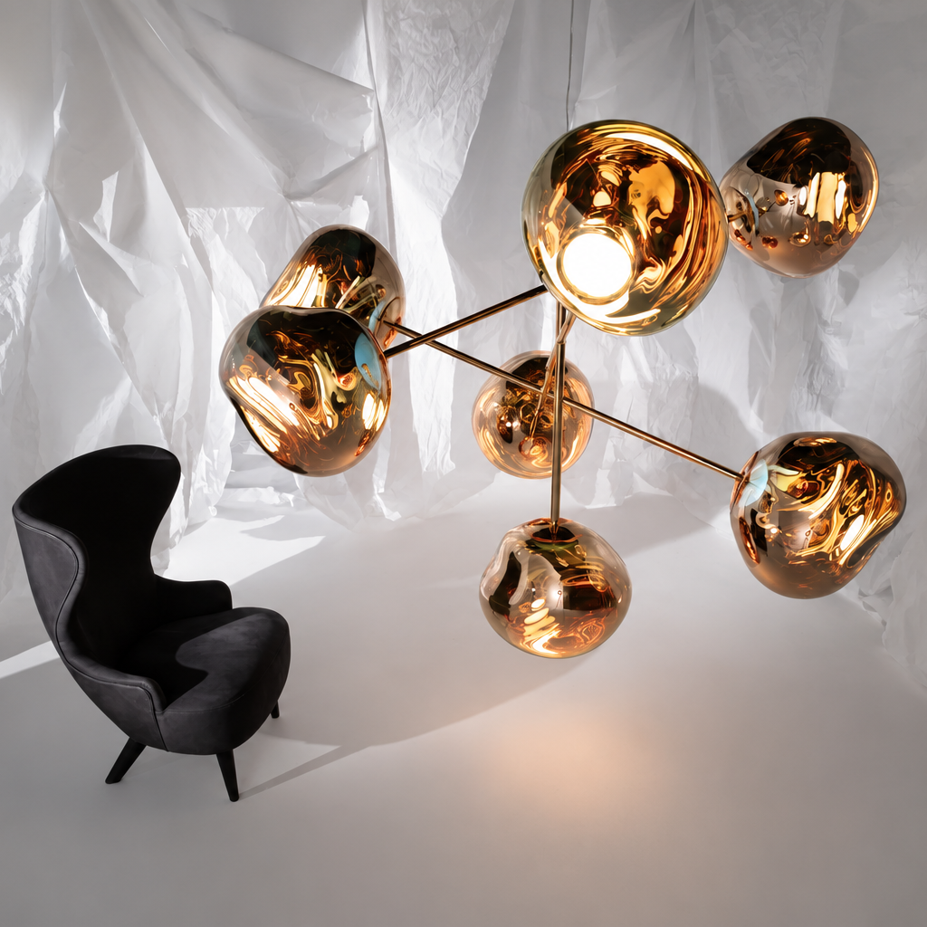 LAVA Orb Melt Chandelier