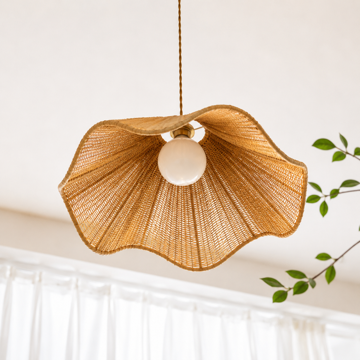Soleil Wheat Wave Pendant