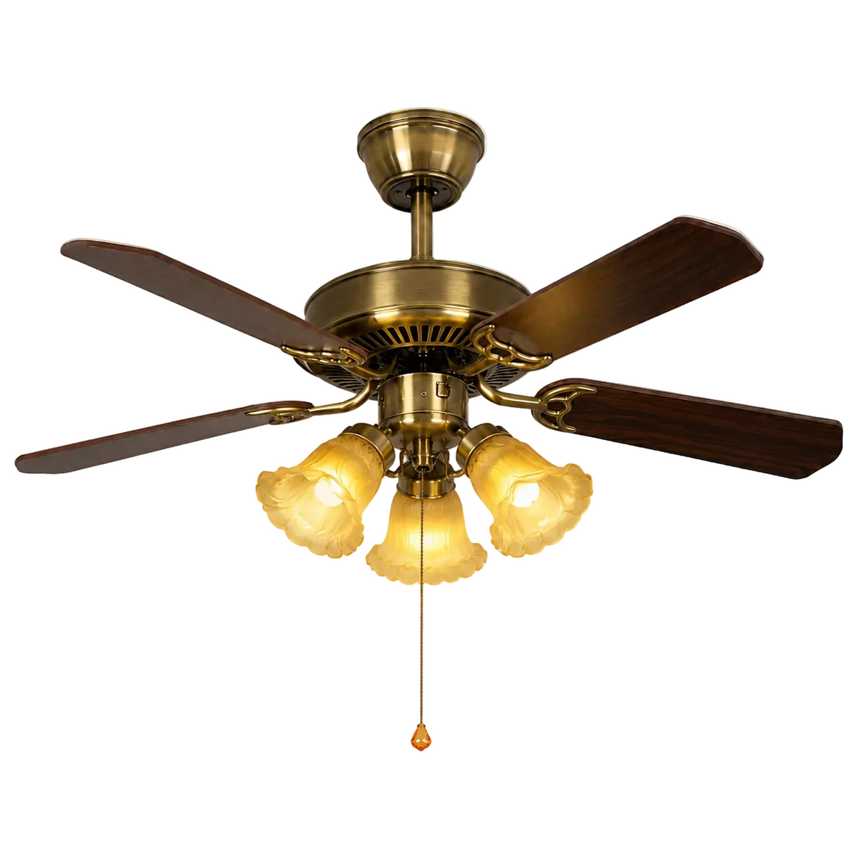 Aura Wood Blade Ceiling Fan Light