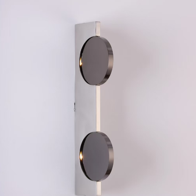 Chrome Double-Head Wall Sconce