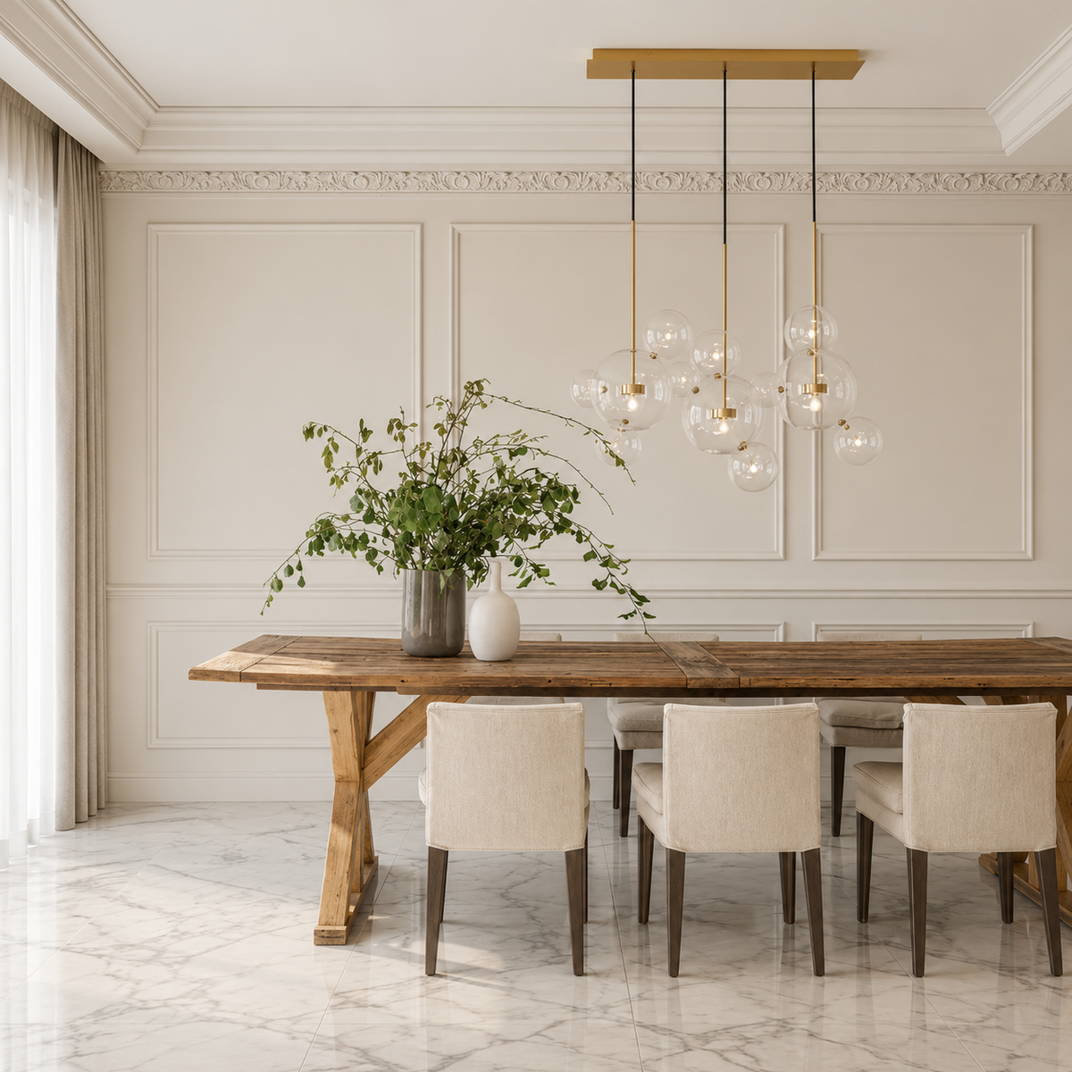 Cove Bubble Linear Chandelier
