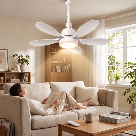 Light Socket Fan Ceiling Remote Control Energy Saving lifestyle