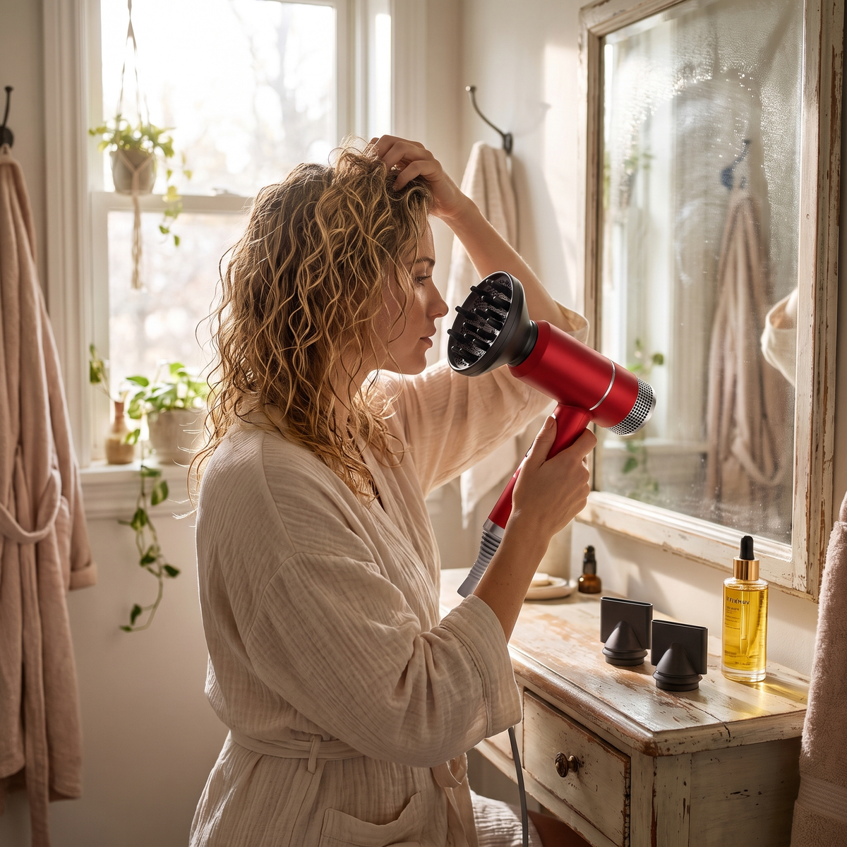 Professional Hair Dryer Lightweight High Speed Compact Design lifestyle