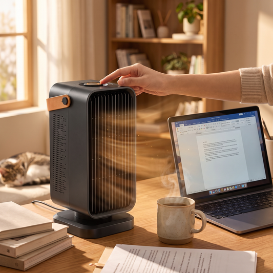 Portable Electric Heater Space Oscillating Compact lifestyle